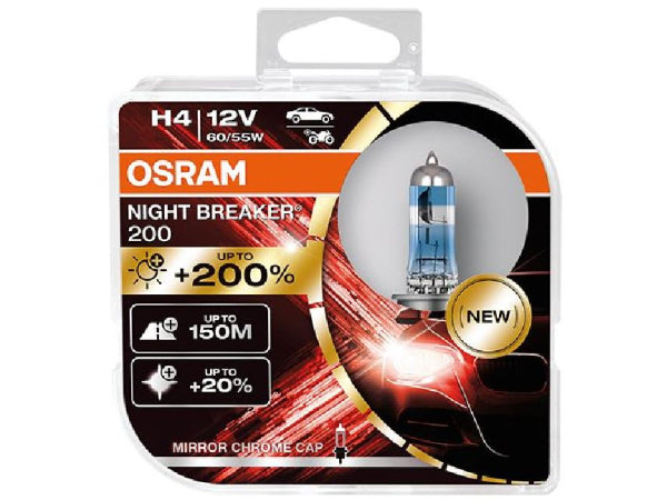 Osram Sostituzione Luminance Night Breaker 200 Duobox H4/12V/60/55W