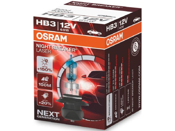 Osram Remplacement Luminaries Night Breaker Laser HB3 12V 60W P20D