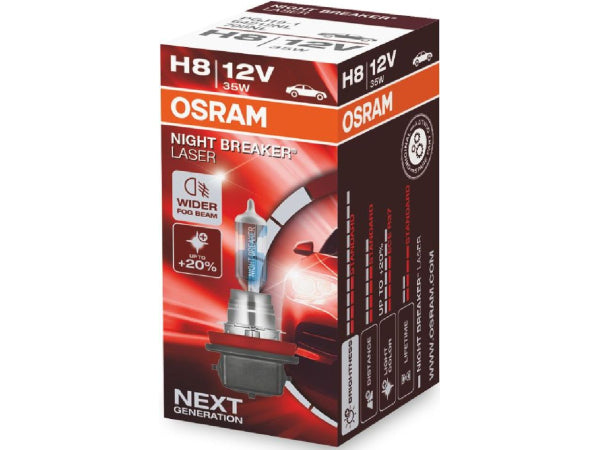 OSRAM replacement luminaries Night Breaker Laser H8 12V 35W PGJ19-1