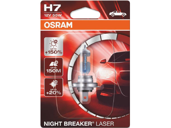 OSRAM replacement luminoid Night Breaker Laser H7 12V 55W PX26D
