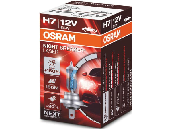 OSRAM Ersatzlampe Night Breaker Laser H7 12V 55W PX26d