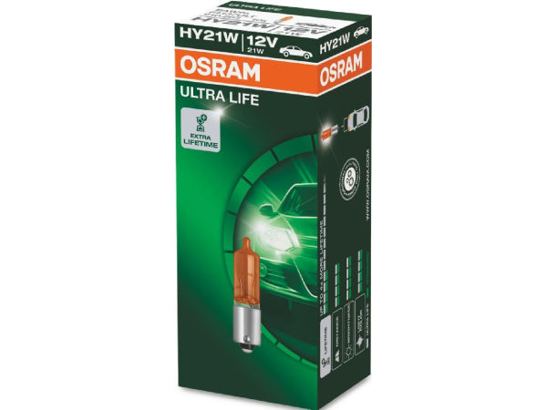 OSRAM Ersatzlampe ULTRA LIFE 12V HY21W BAW9s