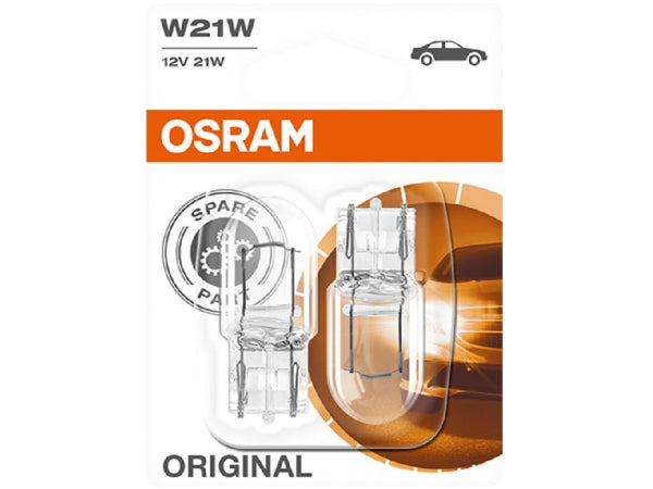 OSRAM replacement lamp light bulb 12V 21W W3x16d double blister