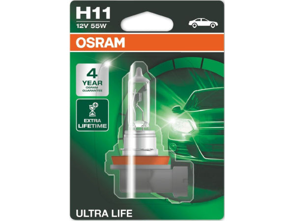 OSRAM replacement luminoid Ultra Life single blister H11 12V 55W PGJ