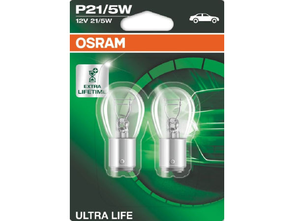 OSRAM Ersatzlampe ULTRA LIFE 12V 21/5W BAY15d