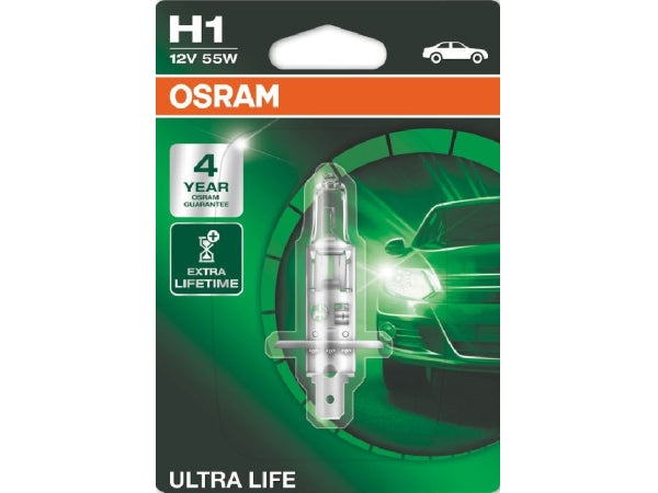 Lampada di sostituzione Osram Lampada leggera Ultra Life H1 12V 55W P14.5S