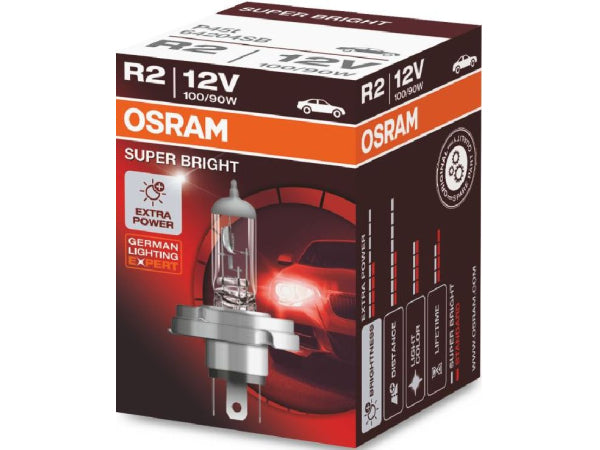 OSRAM Ersatzlampe Rallye Lampe H4 12V 100/90W P45t