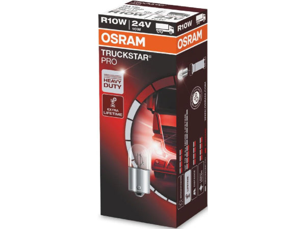 OSRAM Ersatzlampe TRUCKSTAR PRO R10W 24V 10W BA15s