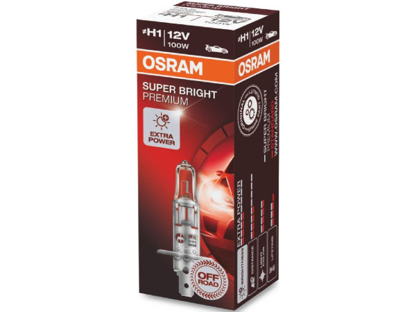 OSRAM Ersatzlampe Super Bright Premium H1 12V 100W P14,5S