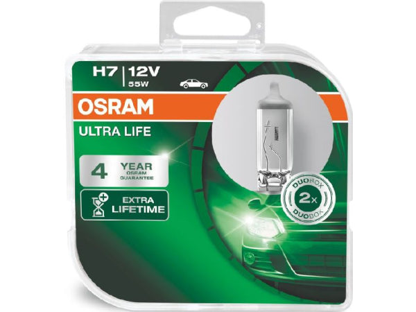 OSRAM replacement lamp light bulb H7 Ultra Life 12V 55W PX26D