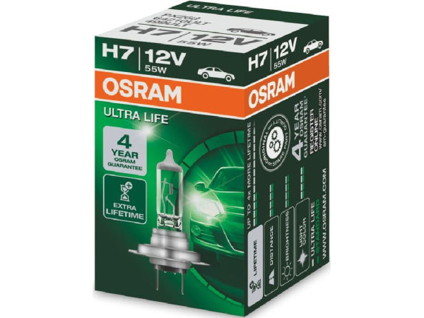 OSRAM Ersatzlampe H7 ULTRA LIFE 12V 55W PX26d