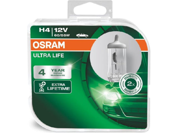 OSRAM replacement lamp light bulb H4 Ultra Life 12V 60/55W P43T