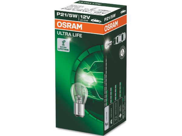 OSRAM Ersatzlampe ULTRA LIFE 12V 21/5W BAY15d