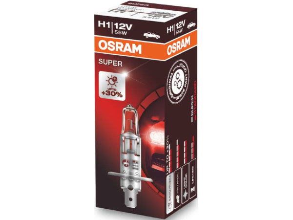 Lampadina lampada di sostituzione Osram H1 Super 12V 55W P 14,5S