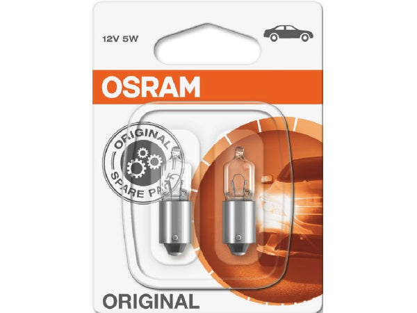 OSRAM replacement lamp light bulb 12V 5W BA9S / Blister VPE 2