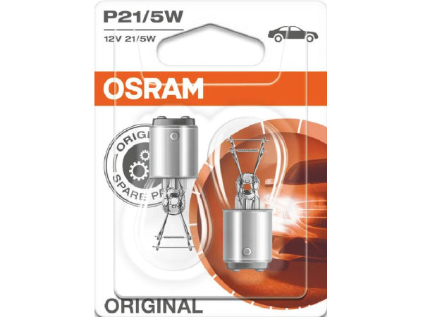 OSRAM Ersatzlampe 12V 21 5W BAY15d Blister VPE2