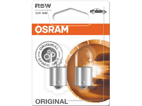 OSRAM Ersatzleuchtmittel Glühlampe 12V 5W BA15s / Blister VPE 2