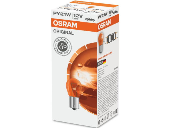 OSRAM replacement lamp light bulb yellow 12V 21W Bau15s