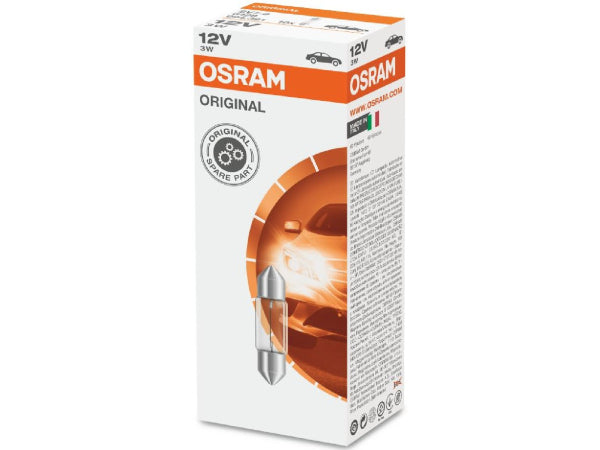 Lampe de remplacement OSRAM SOffitTitenlall 12V 3W SV7-8 / 28 x 8,2 mm