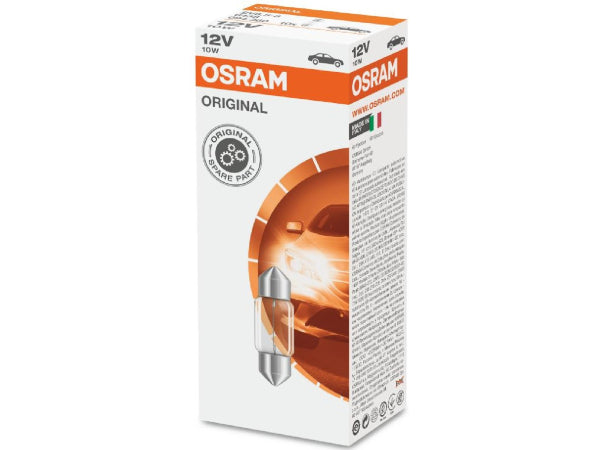 OSRAM Ersatzleuchtmittel Soffittenlampe 12V 5W SV 8,5-8 / 41 x 11 mm