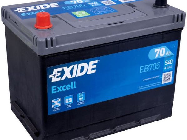 Exide vehicle battery Excell 12V/70AH/540A LXBXH 270x173x222mm/B9/s: 1