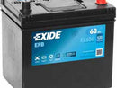 EXIDE VEICOLA BATTERIA AVVIO STOP EFB 12V/60AH/520A LXBXH 230x173x222mm/B0/S: 0