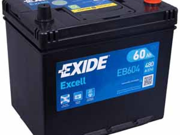 Exide vehicle battery Excell 12V/60AH/480A LXBXH 230x173x222mm/W0/S: 0