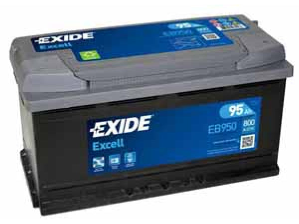 Exide vehicle battery Excell 12V/95AH/800A LXBXH 353x175x190mm/B13/S: 0
