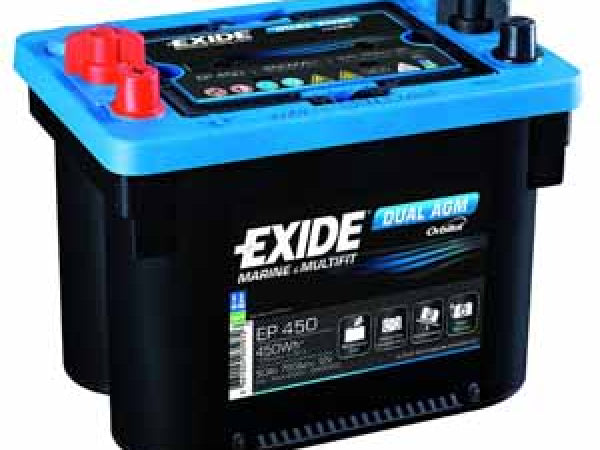 Exide vehicle battery dual 12V/50AH/750A LXBXH 260x173x206mm/W/C: 0