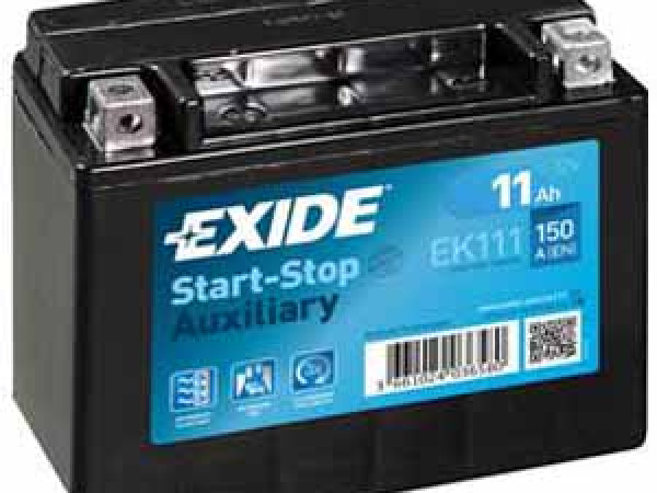 Exide Fahrzeugbatterie Backup 12V/11Ah/150A LxBxH 150x90x130mm/B0/S:1