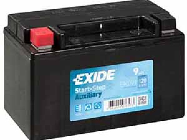 Exide Fahrzeugbatterie Backup 12V/9Ah/120A LxBxH 150x90x105mm/B0/S:1