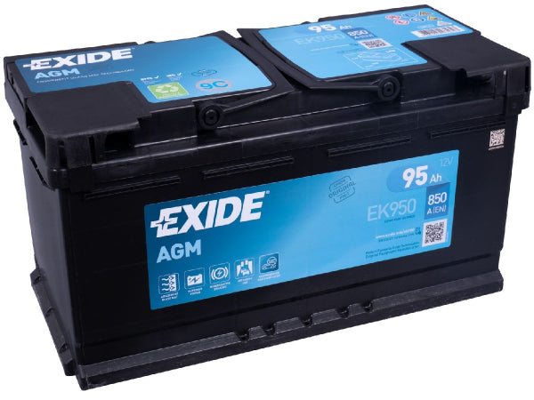 Exide Fahrzeugbatterie Start-Stop AGM 12V/95Ah/850A LxBxH 353x175x190mm/B13/S:0