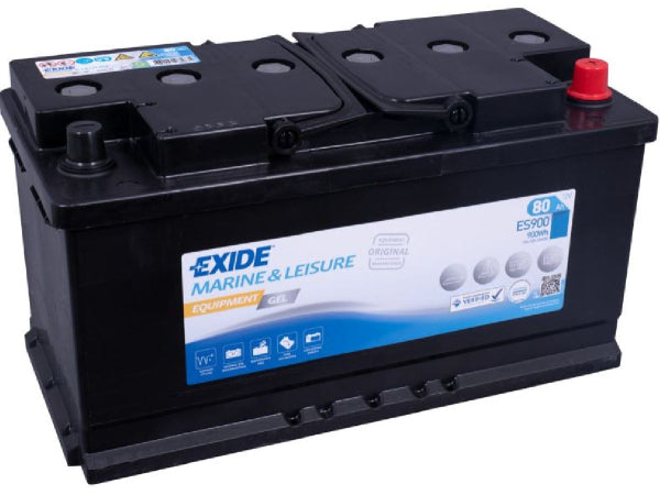 Exide Fahrzeugbatterie Equipment Gel 12V/80Ah/540A LxBxH 353x175x190mm/B13/S:0