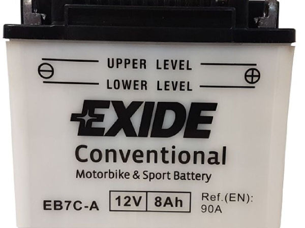Exide vehicle battery 12 volt // 8 AH // 90 Amp. LXBXH: 130 // 90 // 114 // S: 0