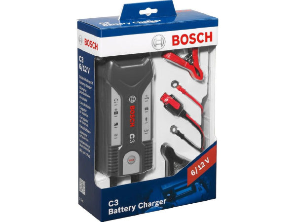 Chargeur de batterie de batterie de véhicule Bosch Bosch 6/12 Volt / 3,8 ampli.