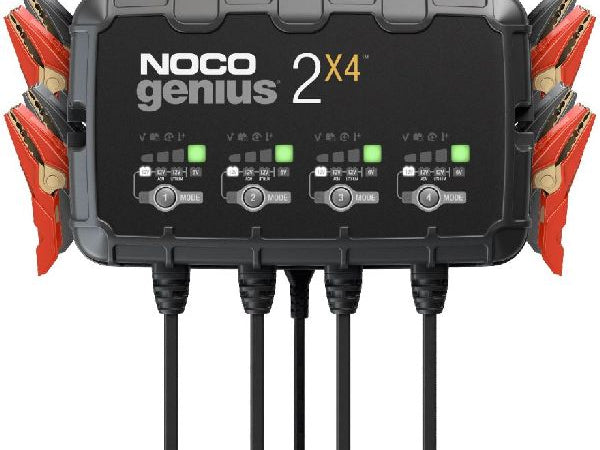 NOCO Fahrzeugbatterie Ladegeräte Genius 2x4 Batterieladegerät 4x2A/6-12V