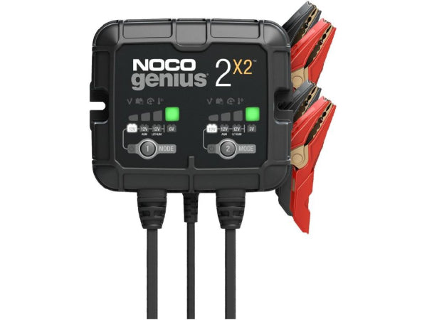 NOCO Fahrzeugbatterie Ladegeräte Genius 2x2 Batterieladegerät 2x2A/6-12V