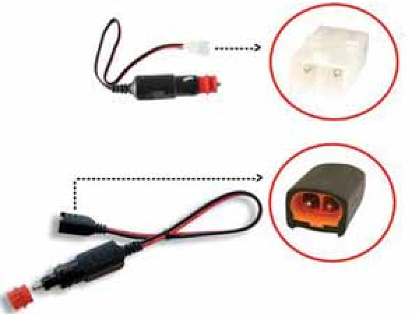 C-TEK Vehicle battery charger adapter cigarette plug connector orange
