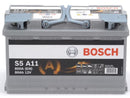 BOSCH Fahrzeugbatterie AGM-Batterie Bosch 12V/80Ah/800A LxBxH 315x175x190mm/S:0