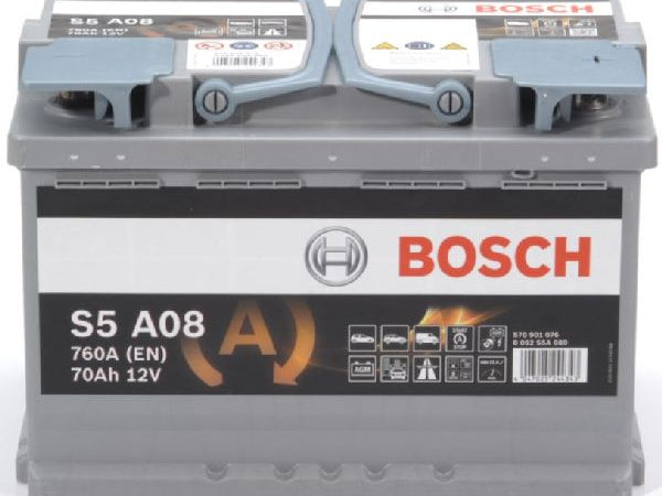 BOSCH Fahrzeugbatterie AGM-Batterie Bosch 12V/70Ah/760A LxBxH 278x175x190mm/S:0