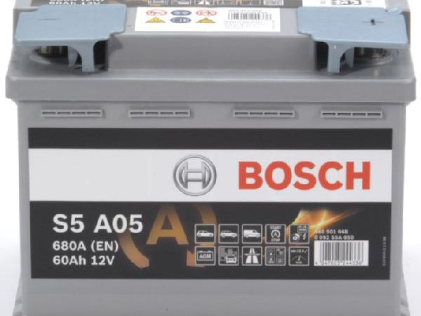 BOSCH Fahrzeugbatterie AGM-Batterie Bosch 12V/60Ah/680A LxBxH 242x175x190mm/S:0
