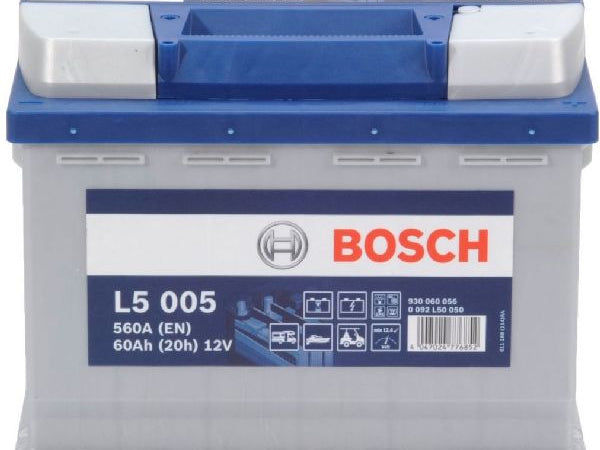 BOSCH Fahrzeugbatterie Versorgungsbatterie Bosch12V/60Ah/560A LxBxH242x175x190mm/S:0
