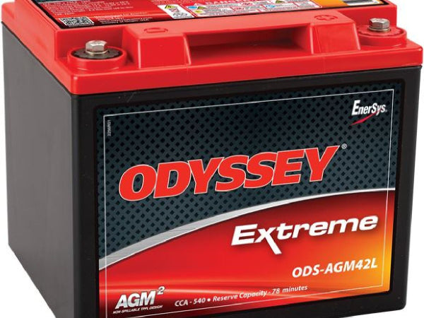Odyssey Fahrzeugbatterie AGM-Batterie 12V/42Ah/540A LxBxH 195x165x173mm/S:0