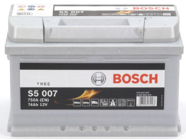 BOSCH Fahrzeugbatterie Starterbatterie Bosch 12V/74Ah/750A LxBxH 278x175x175mm/S:0