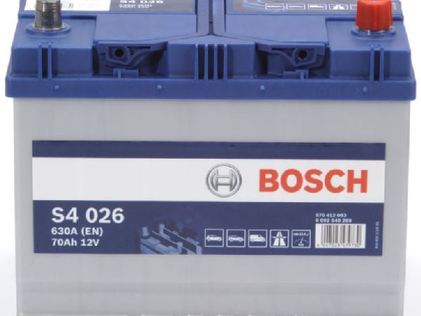 BOSCH Fahrzeugbatterie Starterbatterie Bosch 12V/70Ah/630A LxBxH 261x175x220mm/S:0