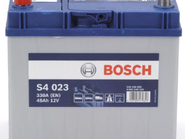 BOSCH Fahrzeugbatterie Starterbatterie Bosch 12V/45Ah/330A LxBxH 238x129x227mm/S:1