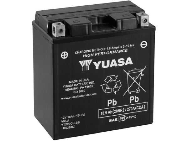 YUASA Fahrzeugbatterie AGM 12V/18.9Ah/270A