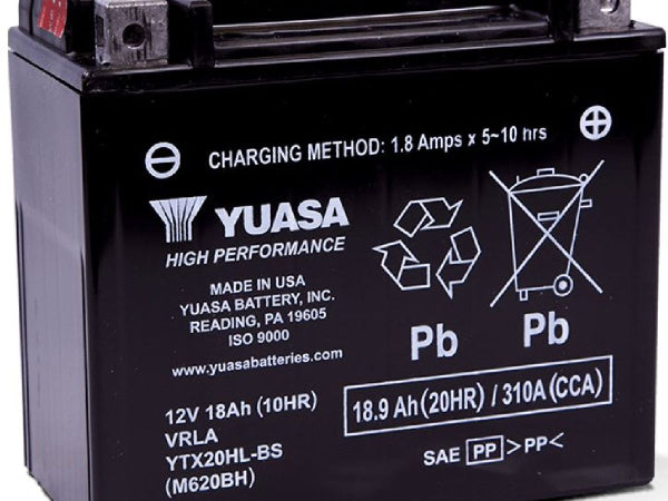 Yuasa vehicle battery AGM 12V/18.9AH/310A