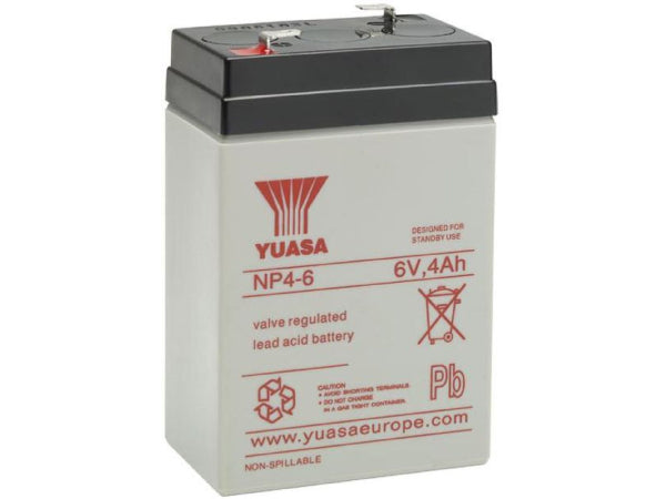 Yuasa Vehicle battery auxilliary 6V/4AH