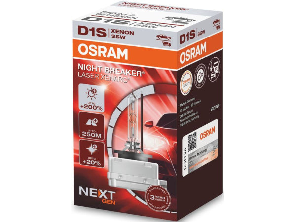 OSRAM replacement luminaries Xenarc Night Breaker Laser D1S 12V